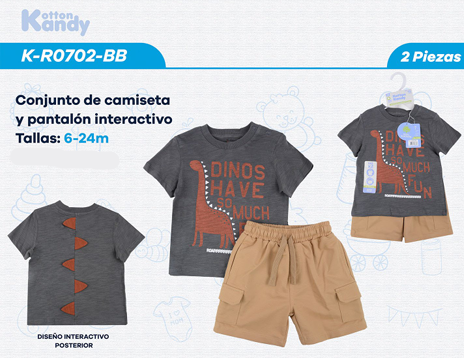 CONJUNTO 2 PIEZAS 0702 KOTTO KANDY