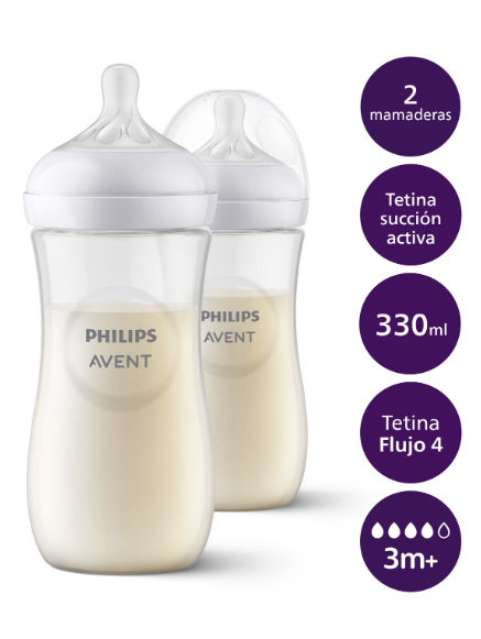 BIBERON DOBLE AVENT NATURAL 11oz