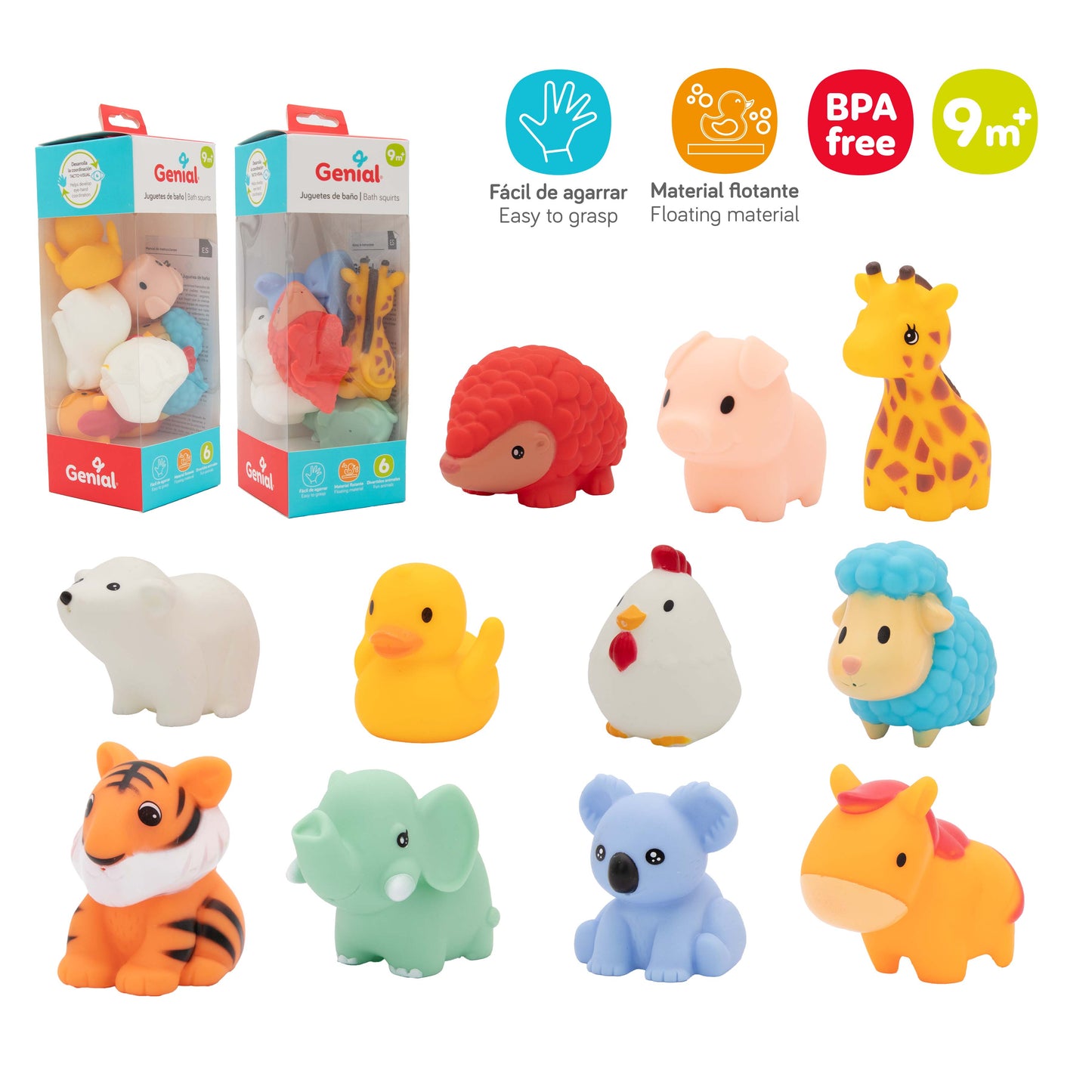 JUGUETES DE BAÑO GENIAL