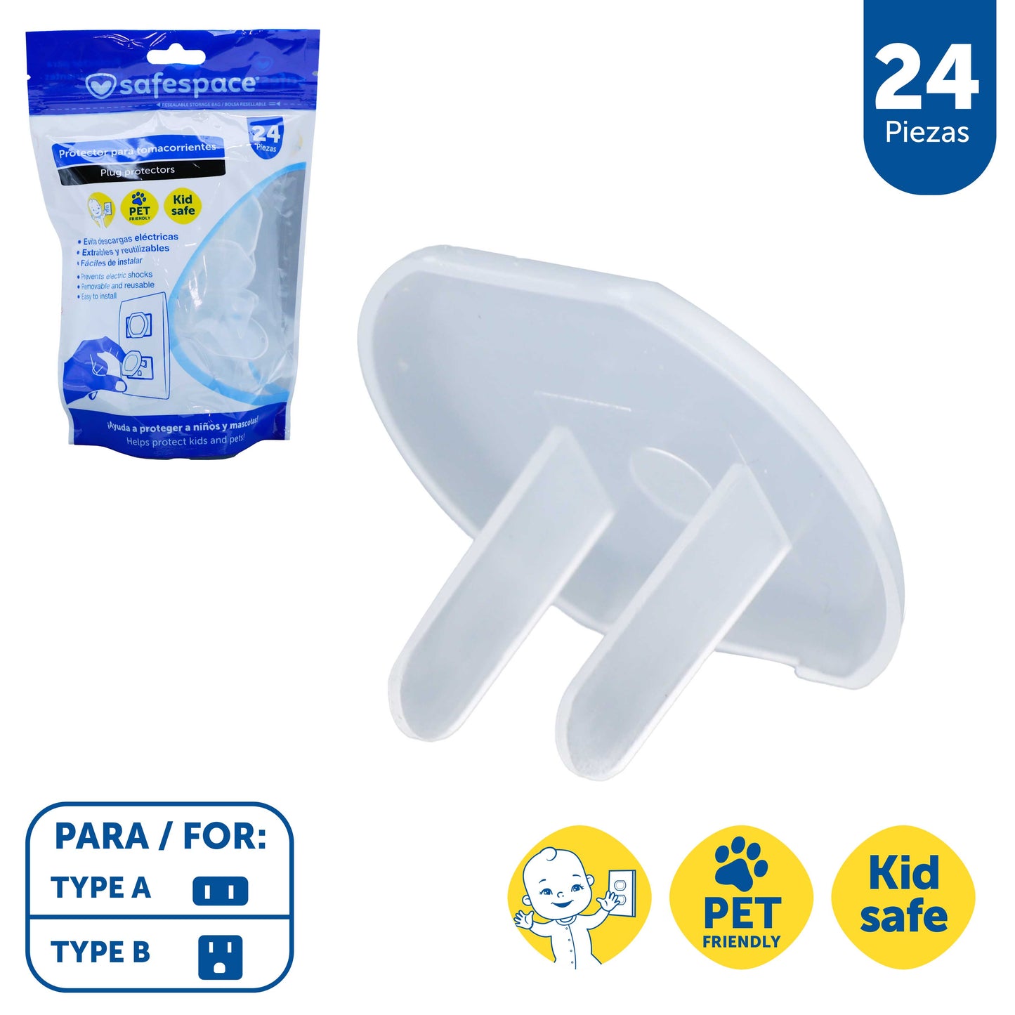 PROTECTORES DE TOMACORRIENTES GENIAL