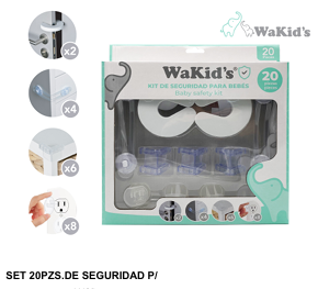 SET 20 PIEZAS DE SEGURIDAD WAKIDS