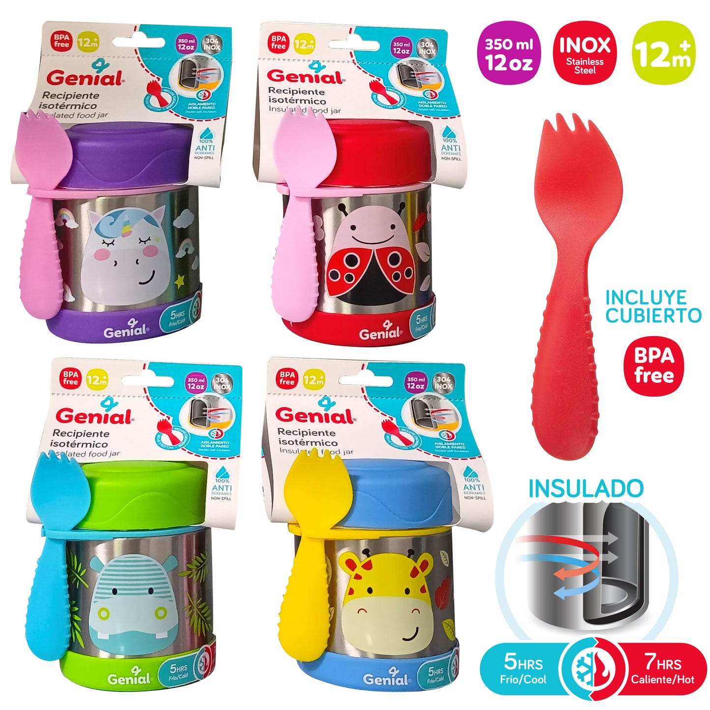 RECIPIENTE 12OZ GENIAL