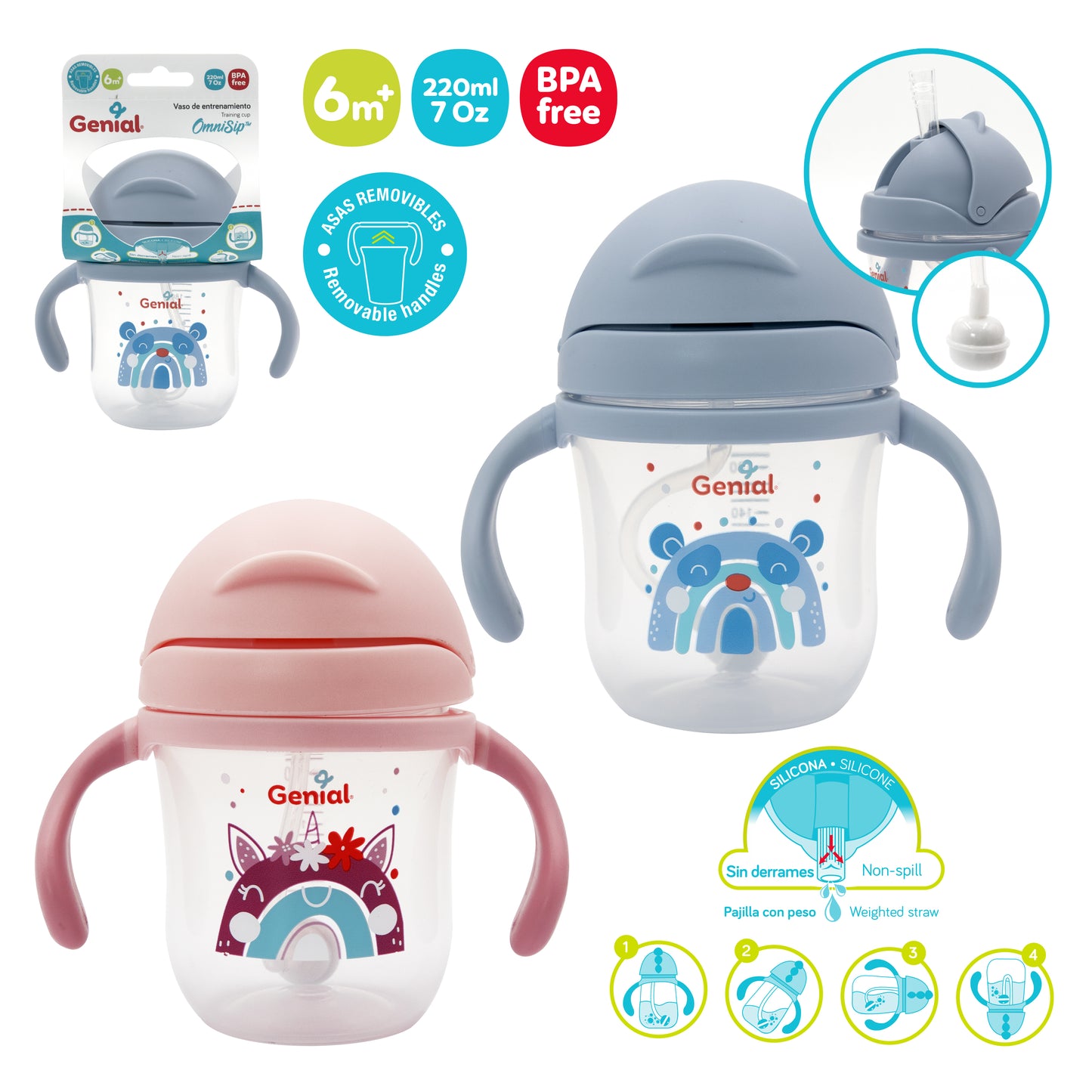 VASO DE ENTRENAMIENTO 7OZ GENIAL