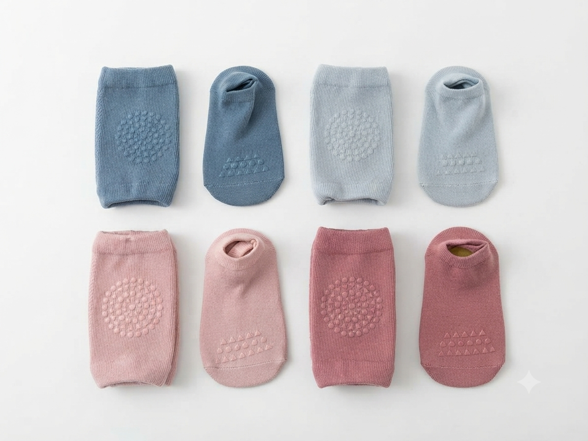 RODILLERAS DE GATEO CON MEDIAS