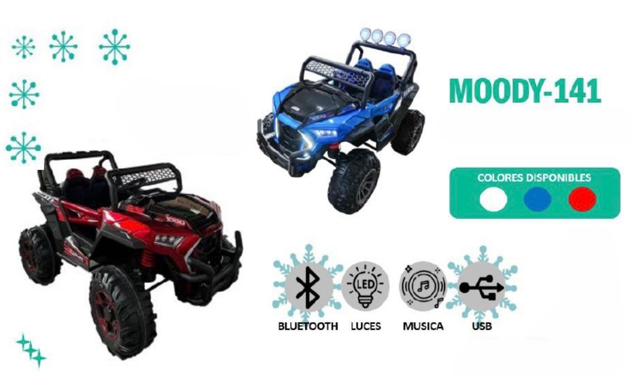 CARRO ELECTRICO MOODY 1441 BEBESITOS