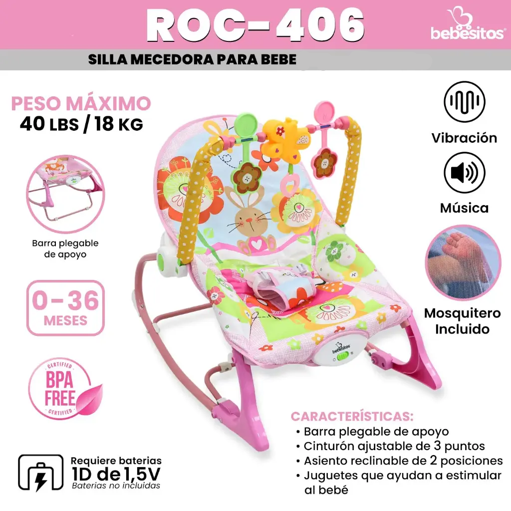 SILLA MECEDORA ROC 406 BEBESITOS