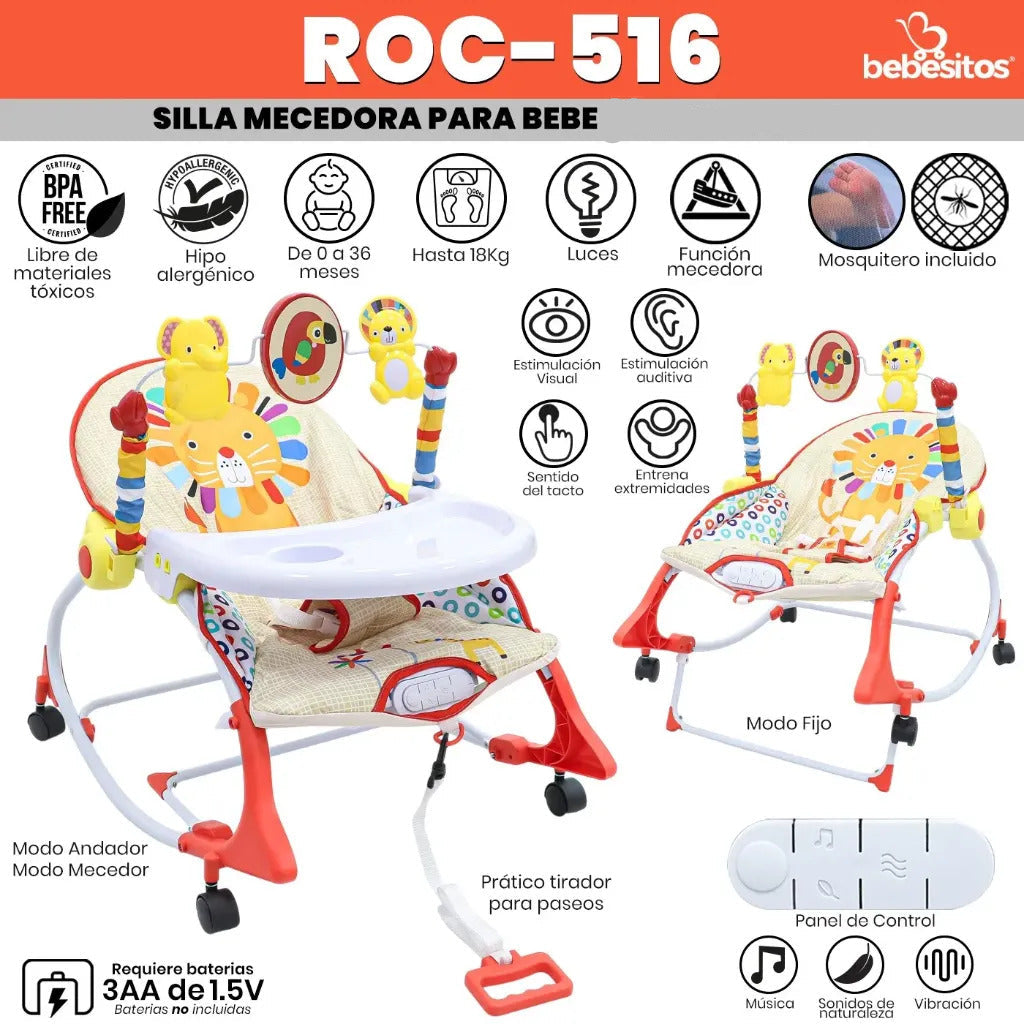 SILLA MECEDORA ROC 516 BEBESITOS