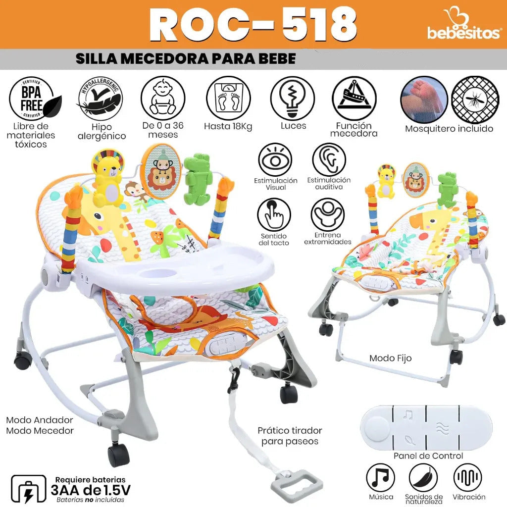 SILLA MECEDORA ROC 518 BEBESITOS