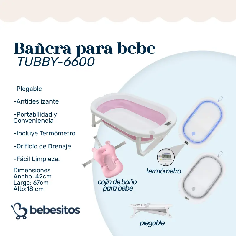 KIT DE BAÑERA TUBBY 6600 BEBESITOS