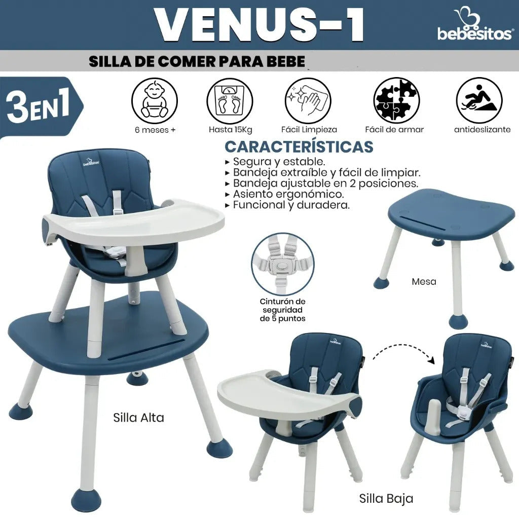 SILLA DE COMER VENUS 1 BEBESITOS
