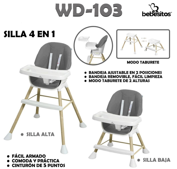 SILLA DE COMER WD BEBESITOS