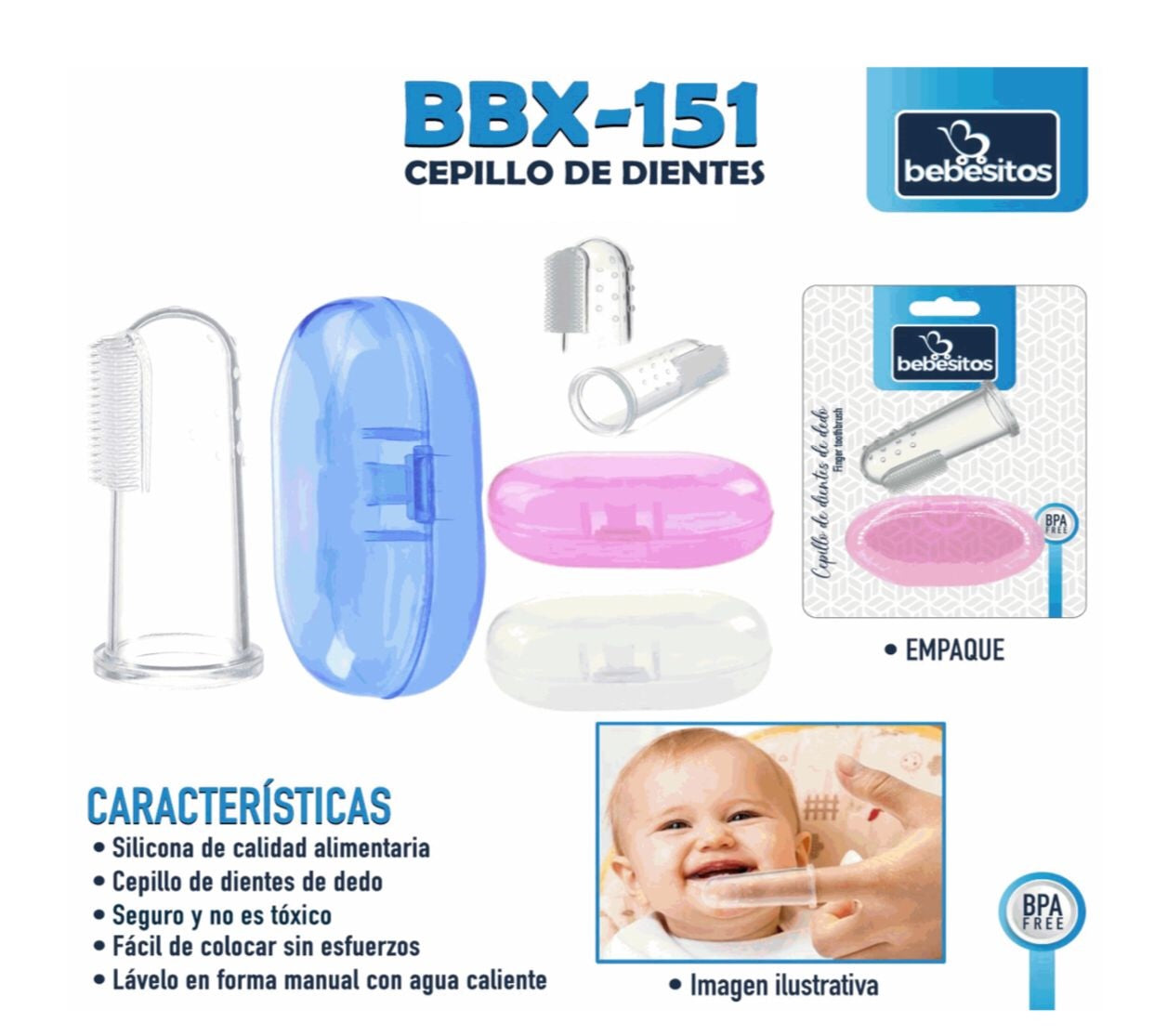 CEPILLO DE SILICON BEBESITOS