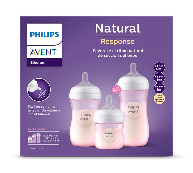 BIBERÓN TRIPLE AVENT NATURAL