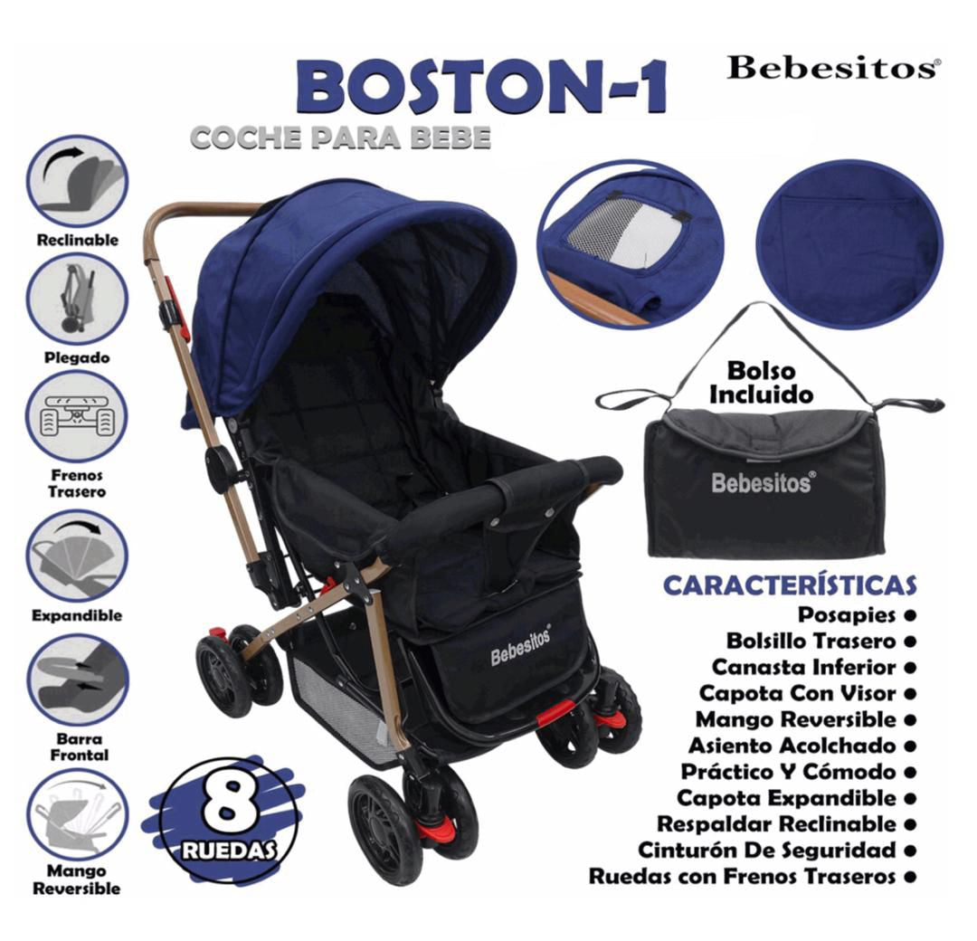 COCHE DOBLE VISTA BOSTON BEBESITOS
