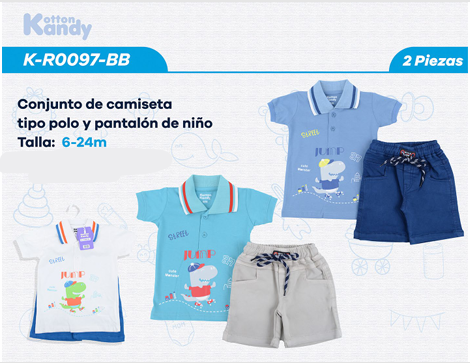 CONJUNTO 2 PIEZAS 0097 KOTTON KANDY