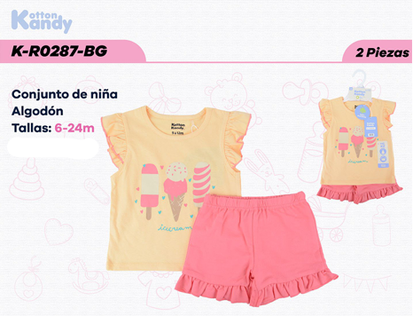 CONJUNTO 2 PIEZAS 0287 KOTTON KANDY