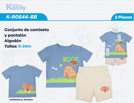 CONJUNTO 2 PIEZAS 0544 KOTTON KANDY