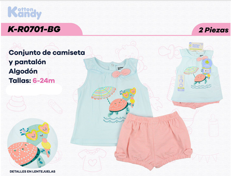 CONJUNTO 2 PIEZAS 0701 KOTTON KANDY