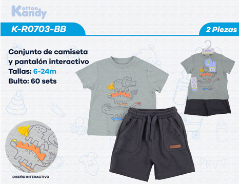 CONJUNTO 2 PIEZAS 0703 KOTTON KANDY