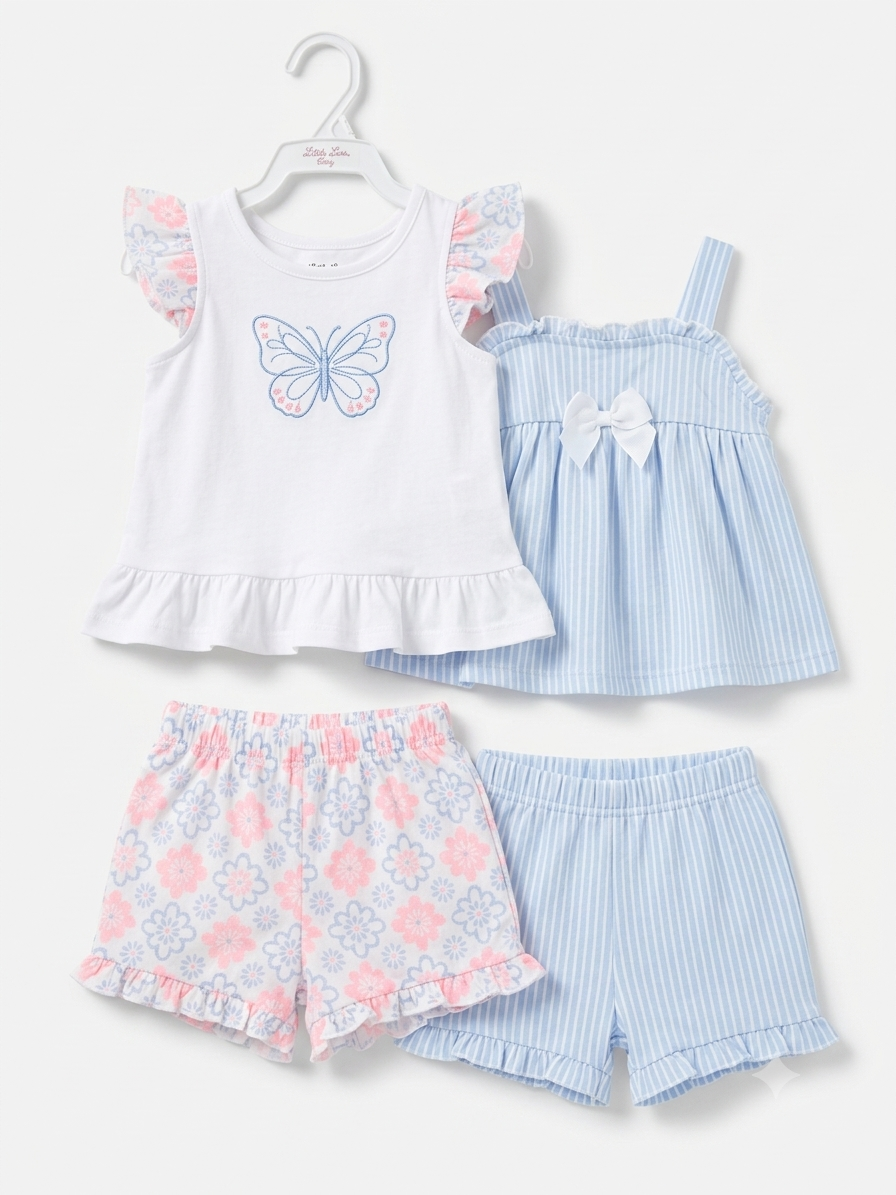 SET 4 PIEZAS MARIPOSA LITTLE LASS