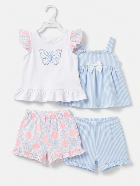 SET 4 PIEZAS MARIPOSA LITTLE LASS