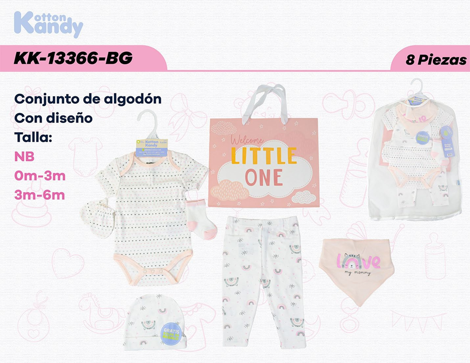 SET 8 PIEZAS LITTLE ONE KOTTON KANDY