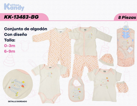 SET 8 PIEZAS LITTLE SWEET KOTTON KANDY