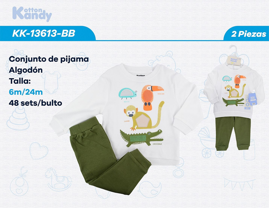 PIJAMA 2 PIEZAS ANIMALS KOTTON KANDY