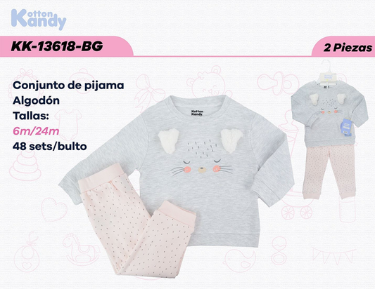 PIJAMA 2 PIEZAS CAT KOTTON KANDY