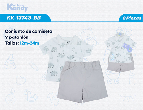 CONJUNTO 2 PIEZAS 13743 KOTTON KANDY