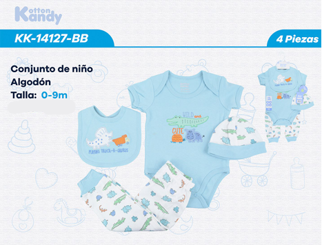 CONJUNTO 4 PIEZAS 14127 KOTTON KANDY