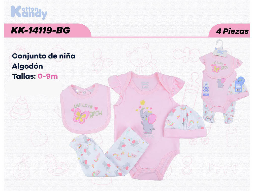SET 4 PIEZAS 14119 KOTTON KANDY