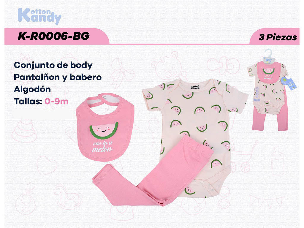 SET 3 PIEZAS 0006 KOTTON KANDY