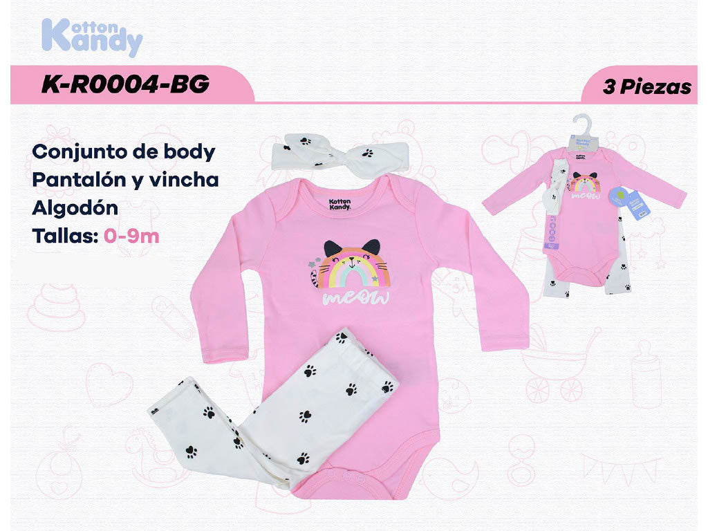 CONJUNTO 3 PIEZAS 0004 KOTTON KANDY