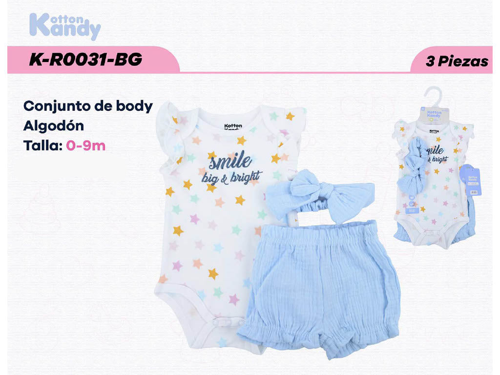 CONJUNTO 3 PIEZAS 0031 KOTTON KANDY