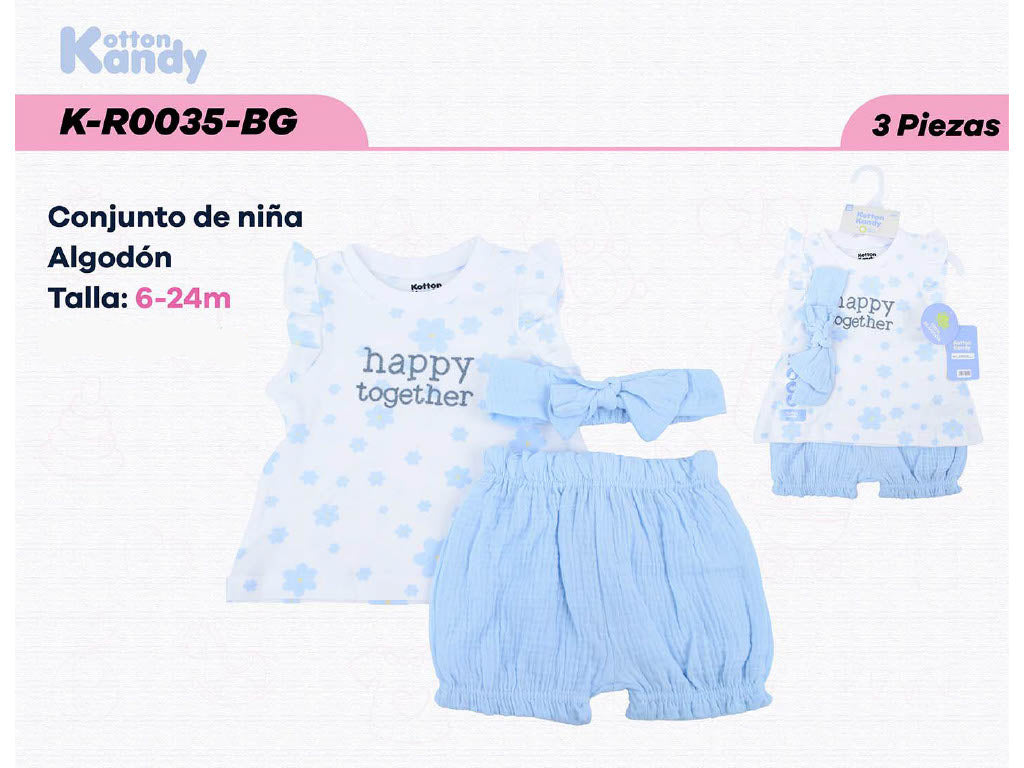 CONJUNTO 3 PIEZAS 0035 KOTTON KANDY
