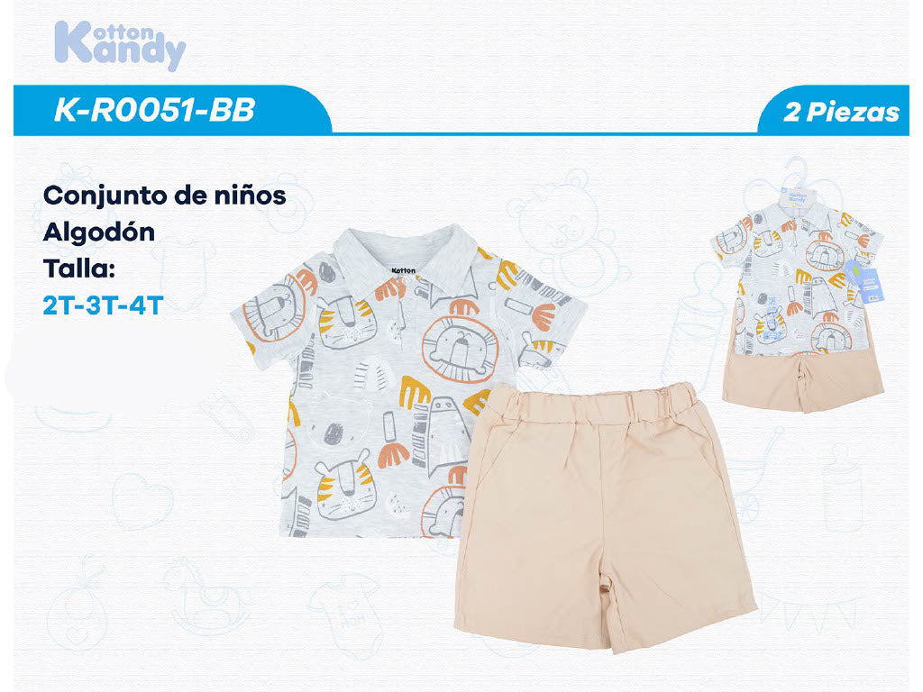 CONJUNTO 2 PIEZAS 0051 KOTTON KANDY