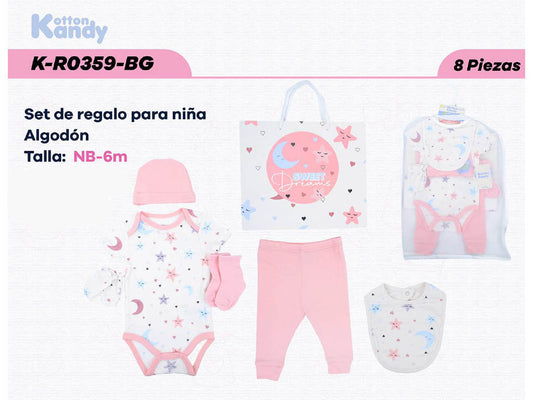 SET DE REGALO 8 PIEZAS 0359 KOTTON KANDY