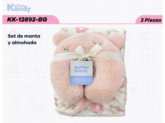 SET MANTA Y ALMOHADA KOTTON KANDY