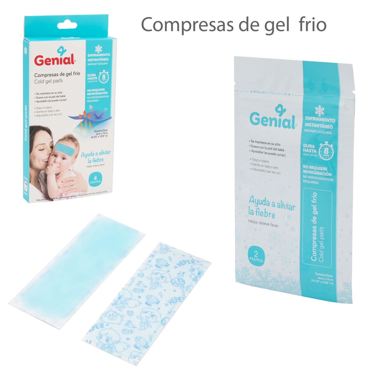 COMPRESAS DE GEL FRIO GENIAL
