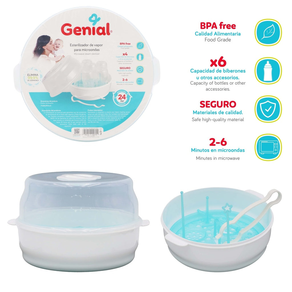 ESTERILIZADOR PARA MICROONDAS GENIAL
