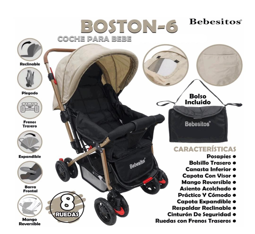 COCHE DOBLE VISTA BOSTON BEBESITOS
