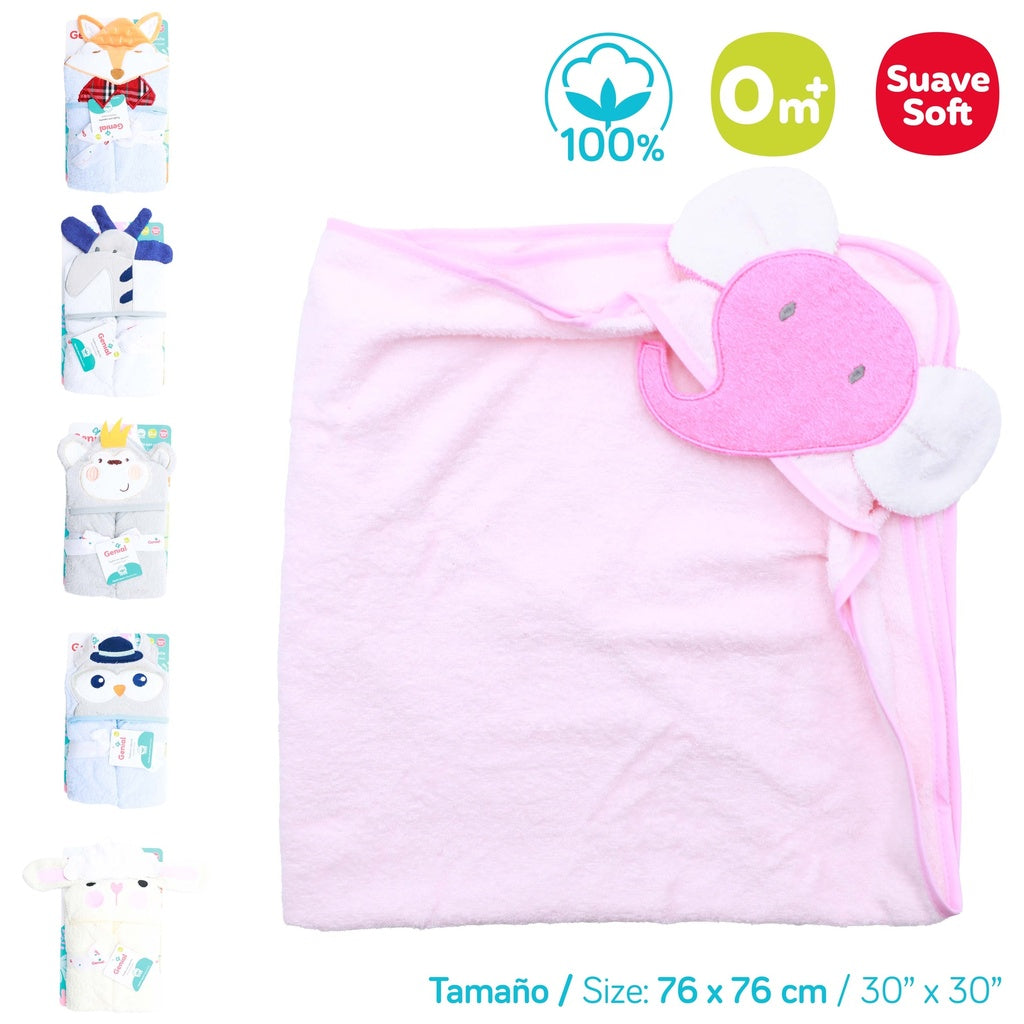 TOALLA CON CAPUCHA NEW GENIAL