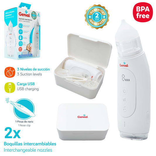 ASPIRADOR NASAL ELECTRICO CURVE GENIAL