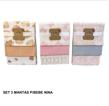 SET 3 MANTAS WAKIDS