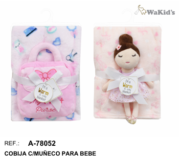 MANTA CON PELUCHE 78052 WAKIDS