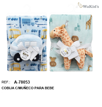 MANTA CON PELUCHE 78053 WAKIDS
