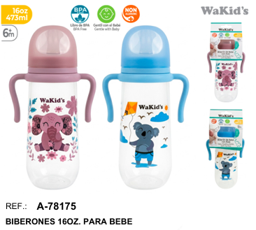 BIBERÓN 16 ONZAS 78175 WAKIDS