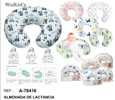 ALMOHADA DE LACTANCIA 78416 WAKIDS