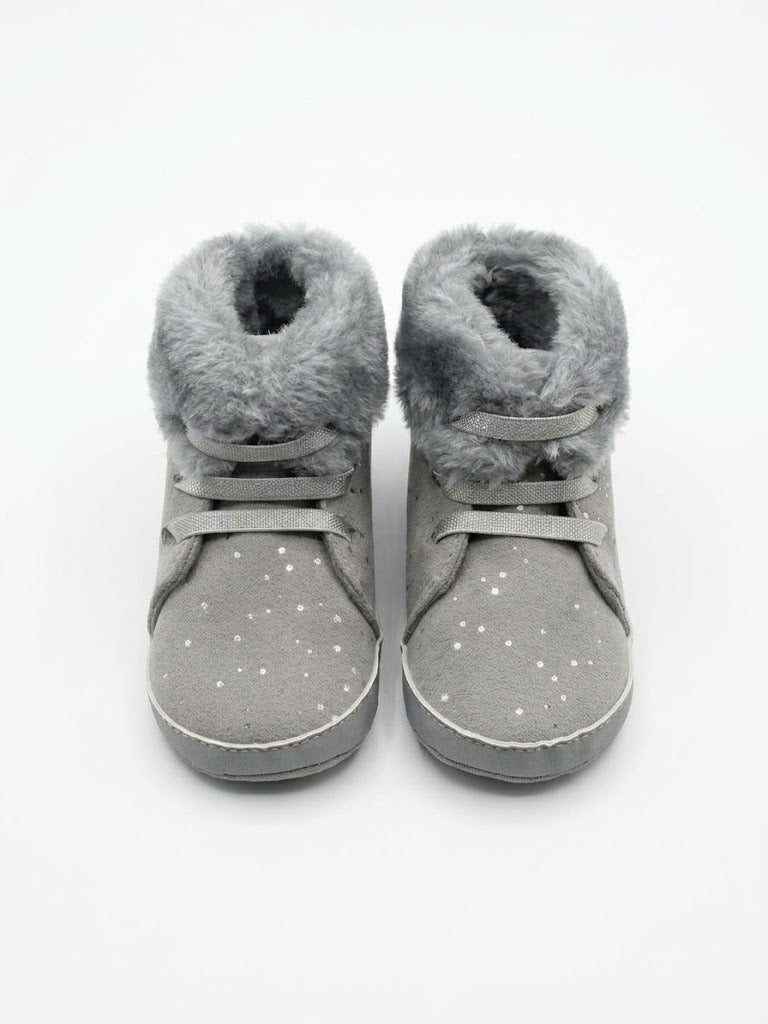BOTAS GRISES BRILLANTES